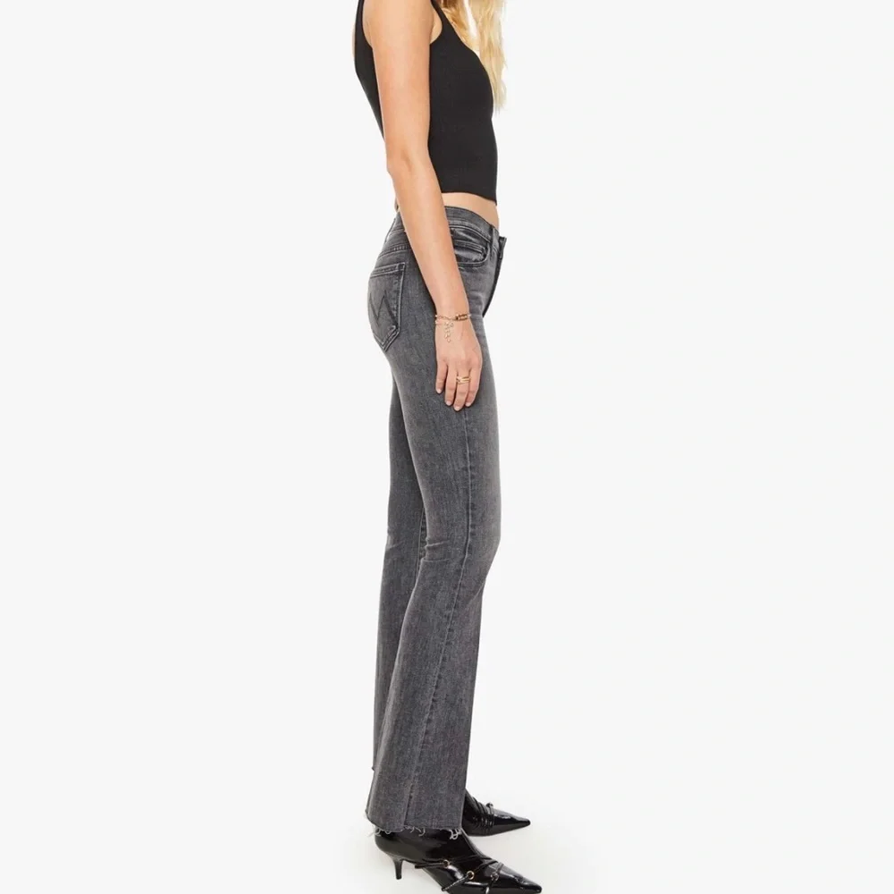 MOTHER Dark Gray Wide Leg Jeans - Picture 3 of 8